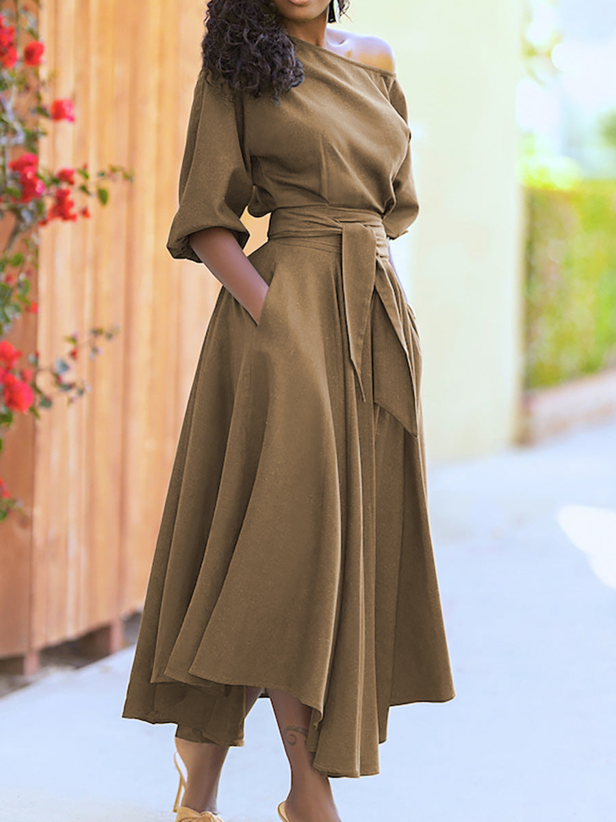 Oblique Belted Dress image 8