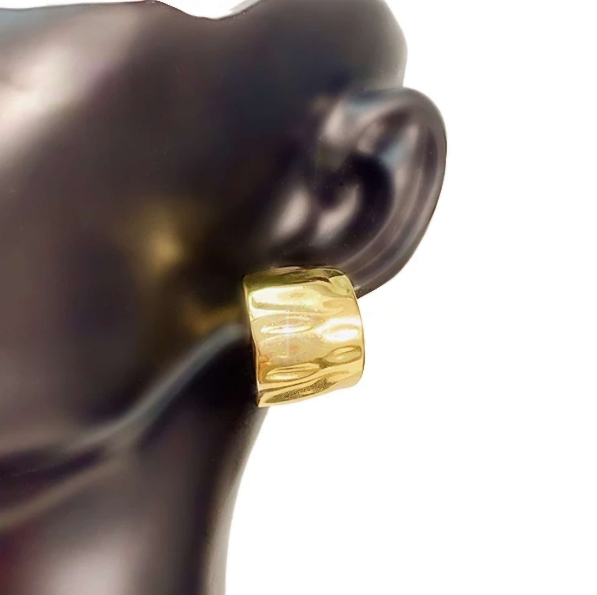 Golden Drape Minimalist Earrings image 3