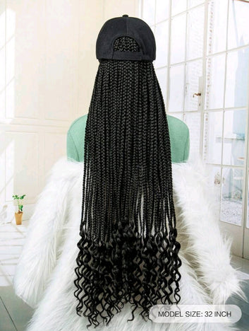Long Braided Synthetic  Wig Hat