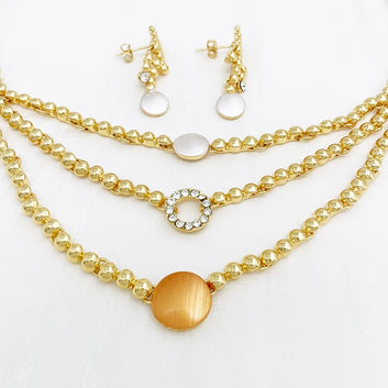 Olasinbo Classic Beaded Pearl Set