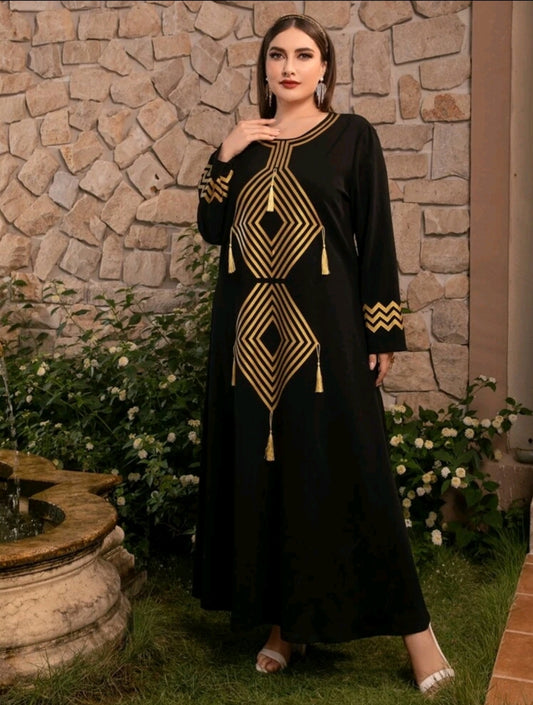 Golden Night Abaya