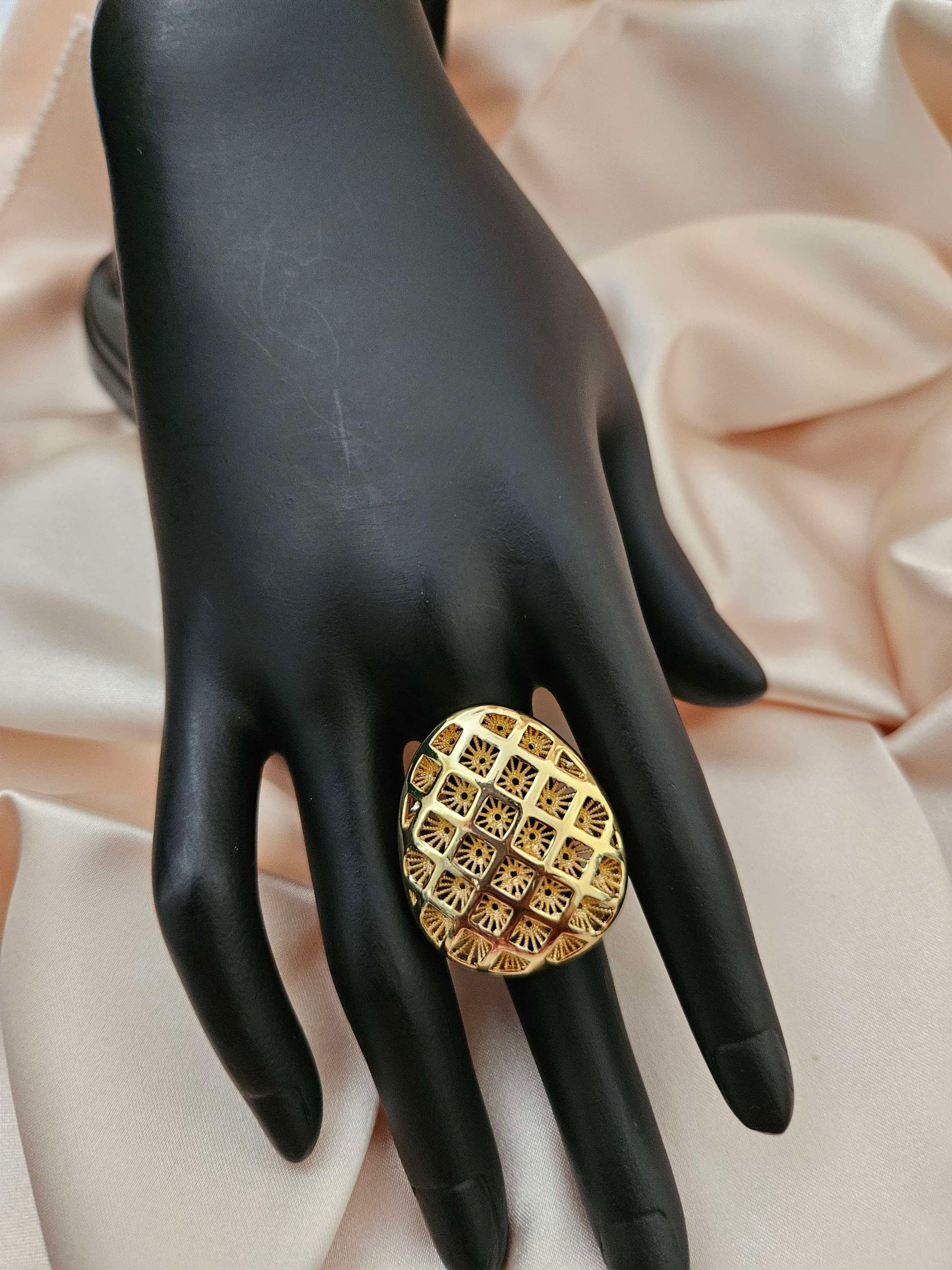  Golden Mosaic Majesty Ring image 2