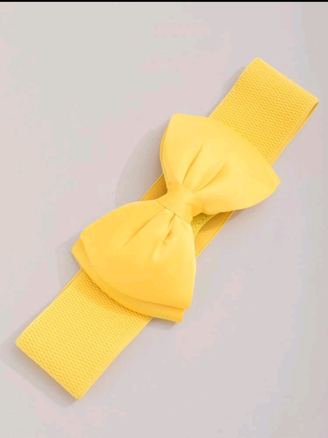 Bow Decor Elastic Waist Belt image 4