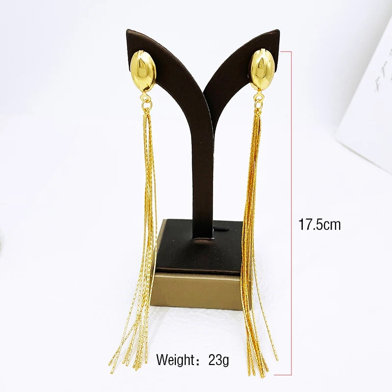 Olaide Golden Tassle Earring  image 2