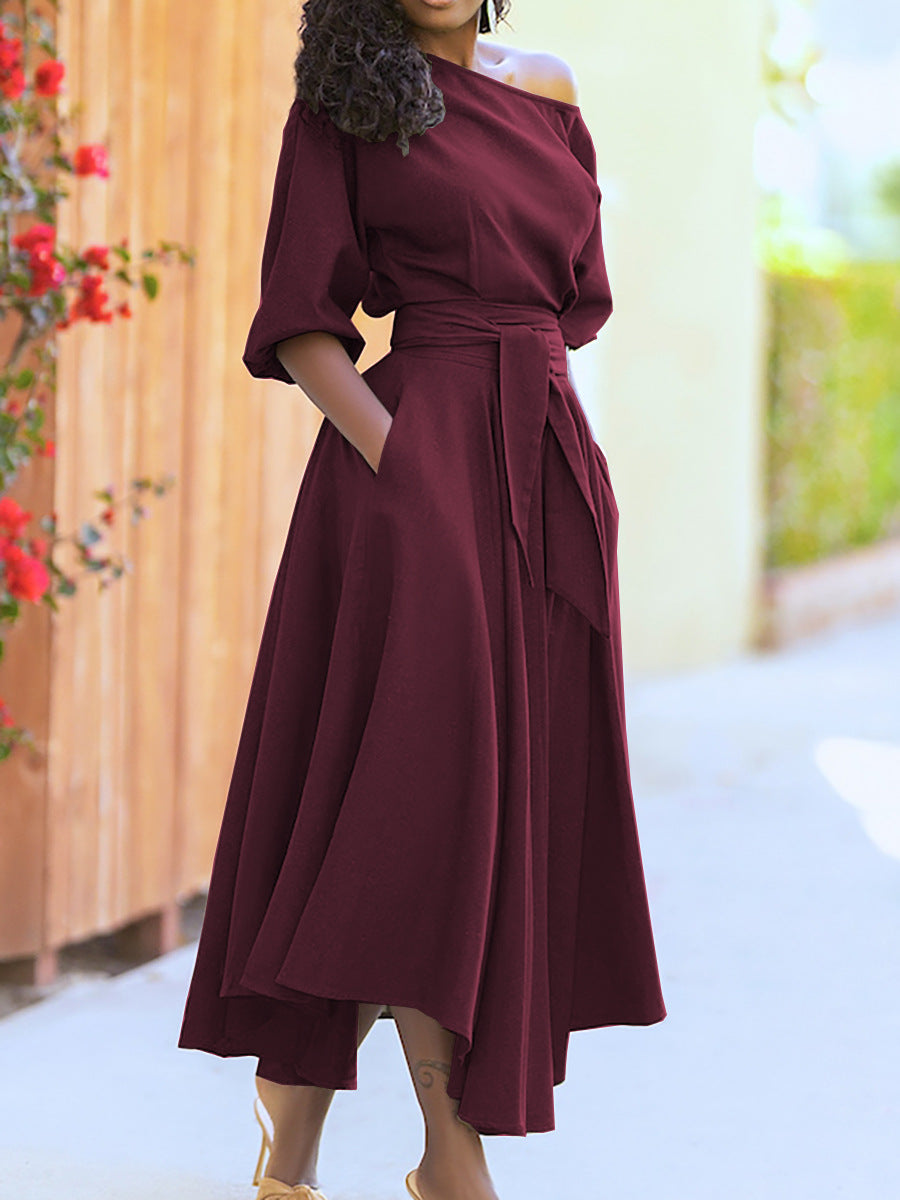 Oblique Belted Dress image 4