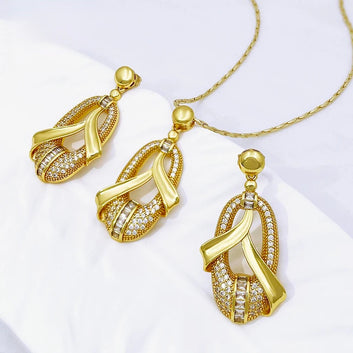 Lumière Zarconia Necklace and Earring Set