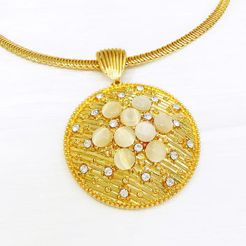 Rayo 18k Gold Plated Jewelry Set – Necklace, Earrings, Bangle & Ring