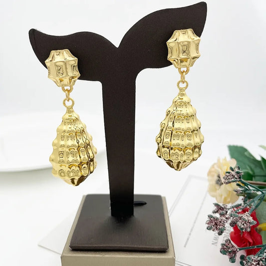 Shaffy Chunky Drop Earring & Pendant Set