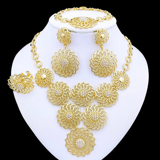 Bintu Rhinestone Jewelry Set