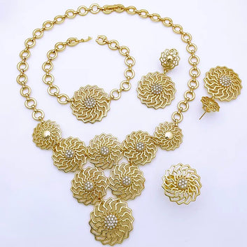 Bintu Rhinestone Jewelry Set