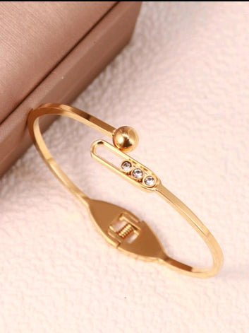 Rhinestone Decor Bangle