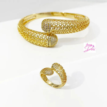 Kimmy Unique Bangle Ring Jewelry Sets