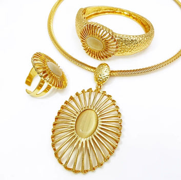 Adepeju 18k Gold Plated Jewelry Set