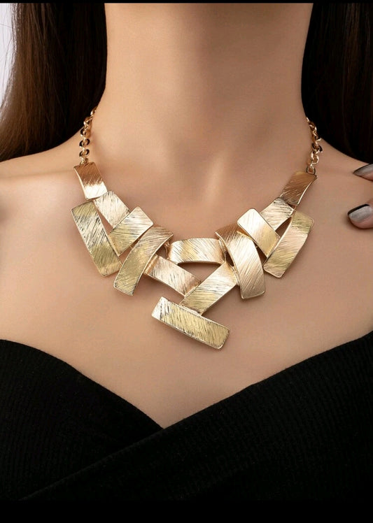 Women Charm Bib Necklace
