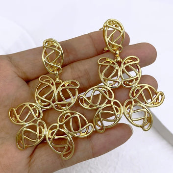Ashabi Drop Gold plated Earring