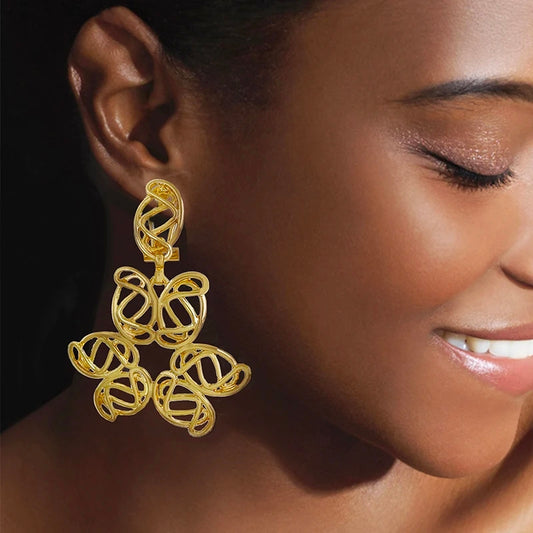 Ashabi Drop Gold plated Earring