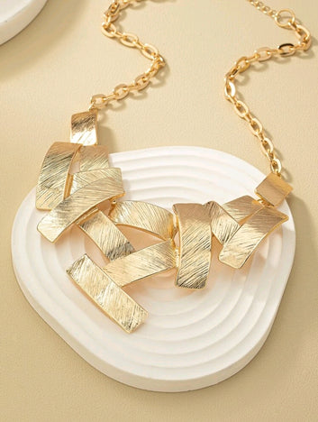 Women Charm Bib Necklace
