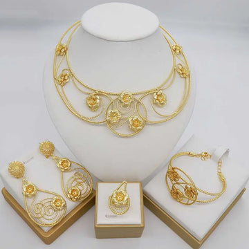 Rings, necklace, bracelet and earrings, rings, necklace, bracelet and earrings.