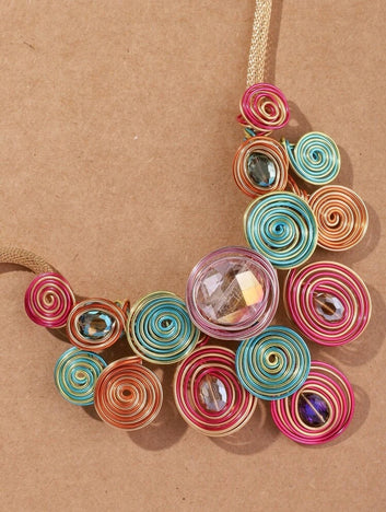 Boho Multicolor Costume Jewelry Set