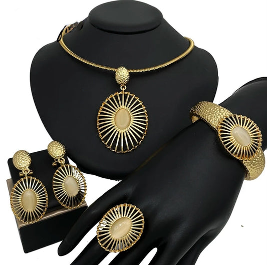 Adepeju 18k Gold Plated Jewelry Set
