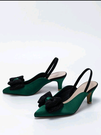 Multicolor Slingback Pumps