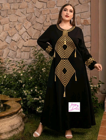 Golden Night Abaya