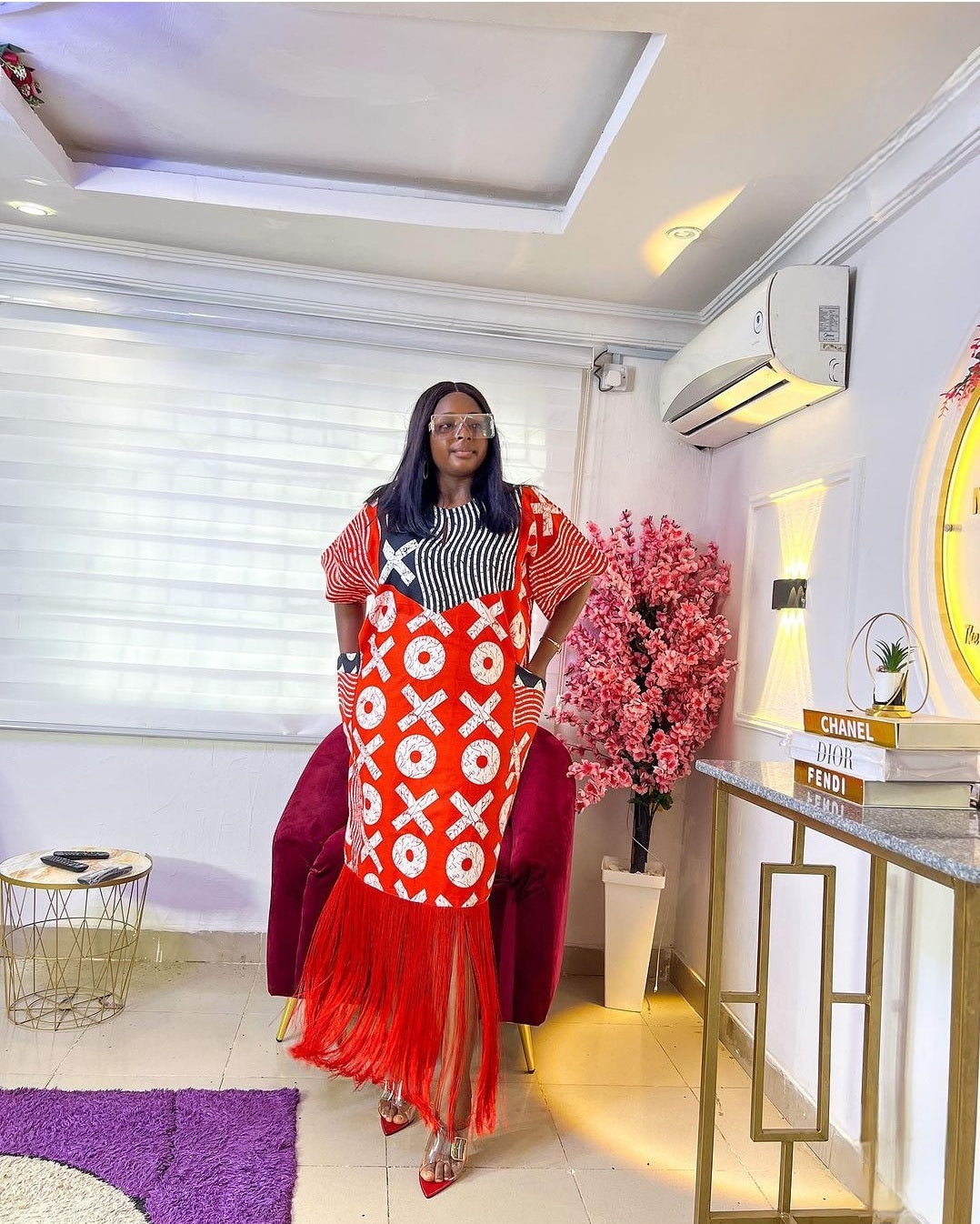 Ibukun Fringe African Print Dress image 2