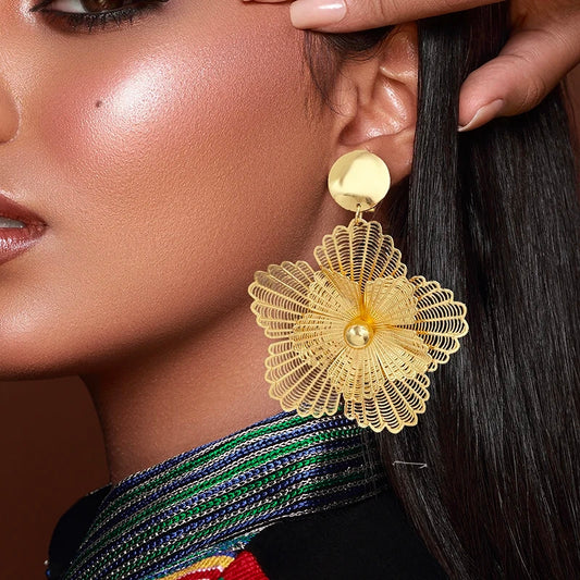 Golden Blossom Earring