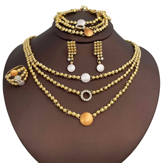 Olasinbo Classic Beaded Pearl Set