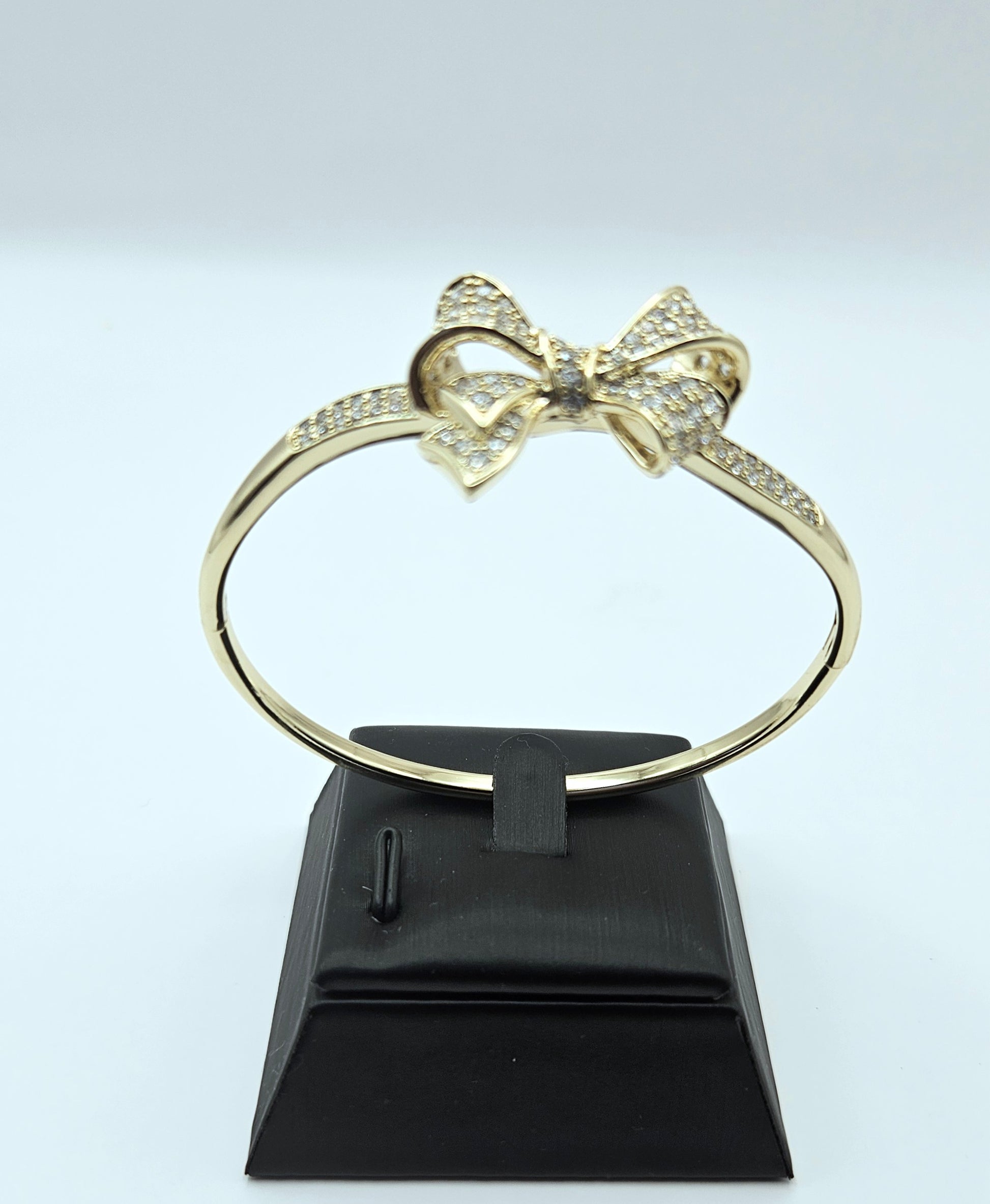 Golden Rhinestone Butterfly Bangle  image 3