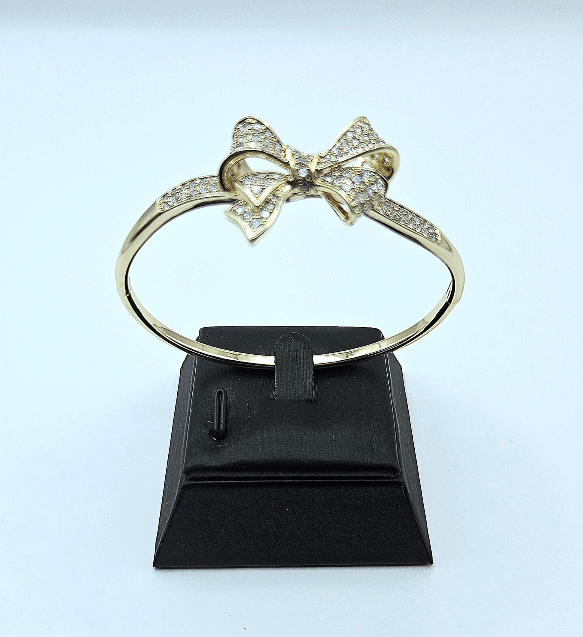 Golden Rhinestone Butterfly Bangle  image 5