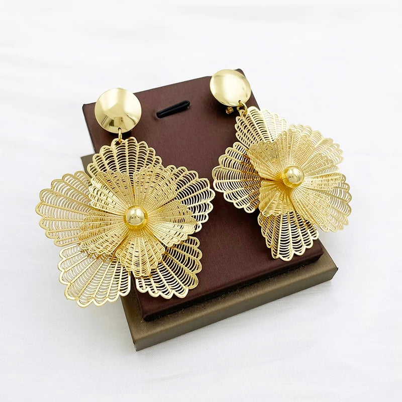 Golden Blossom Earring image 3