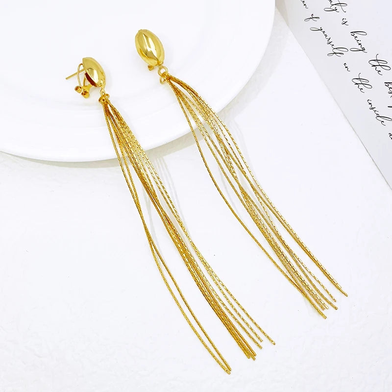 Olaide Golden Tassle Earring  image 3