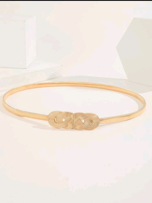Gold Twist Stretchy Waist Lace Belts for Women In USA