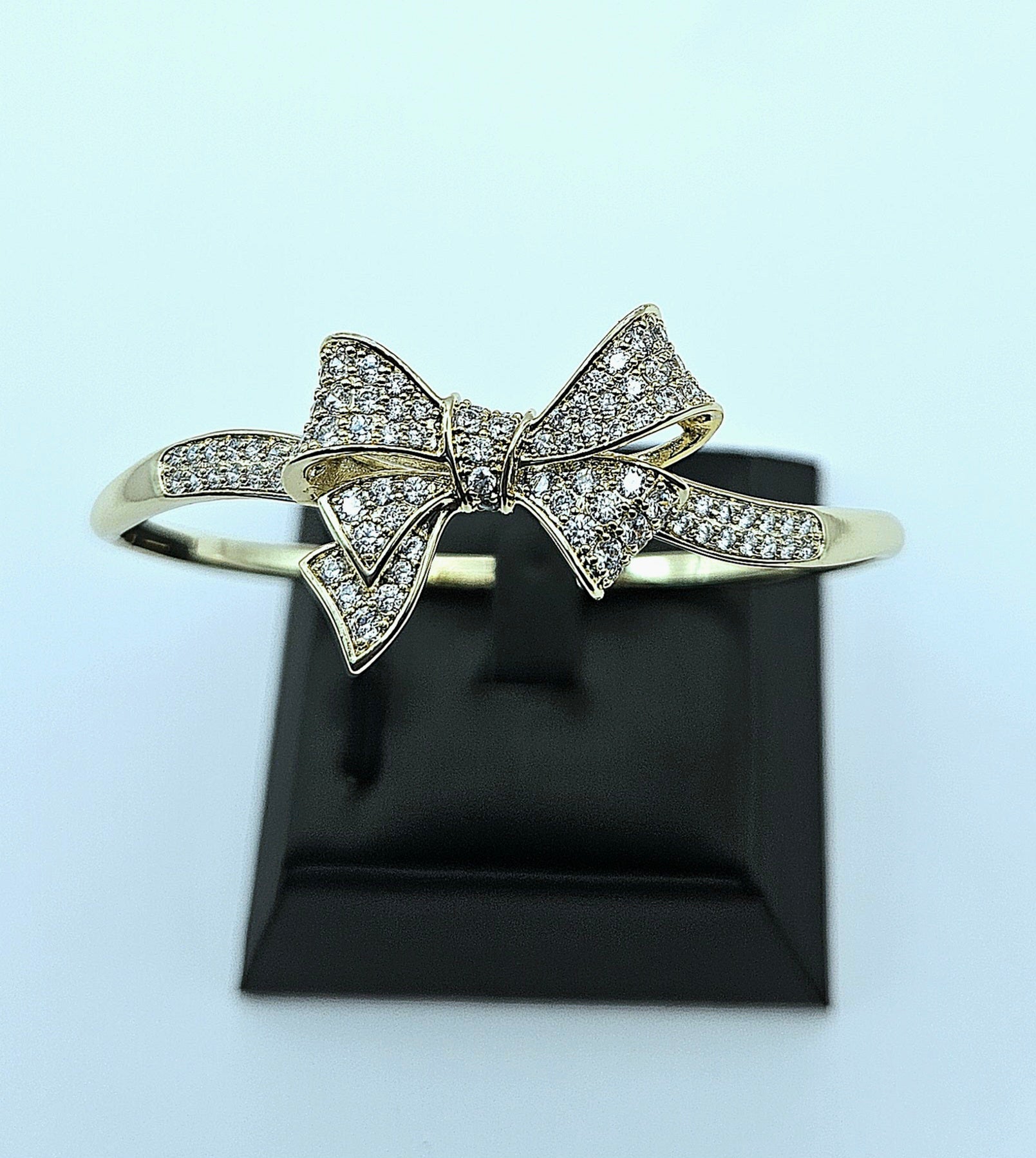 Golden Rhinestone Butterfly Bangle  image 4