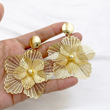 Golden Blossom Earring