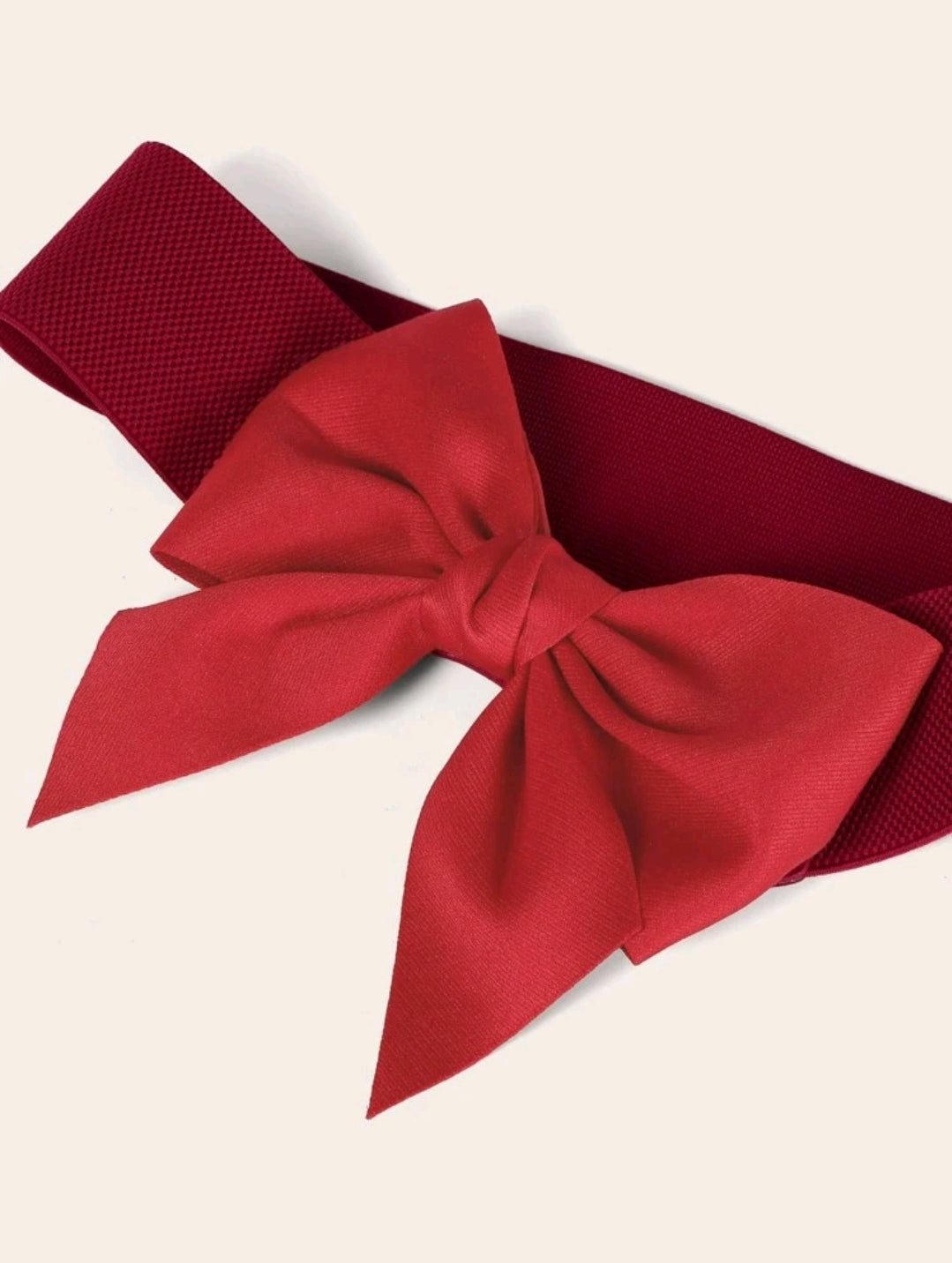 Bow Decor Elastic Waist Belt image 2