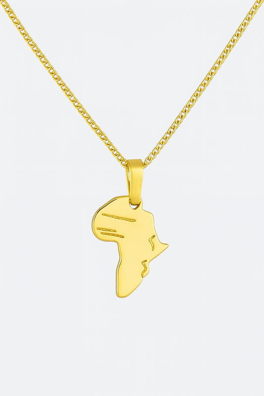Golden Continent Necklace – Gold-Plated Minimalist Necklace